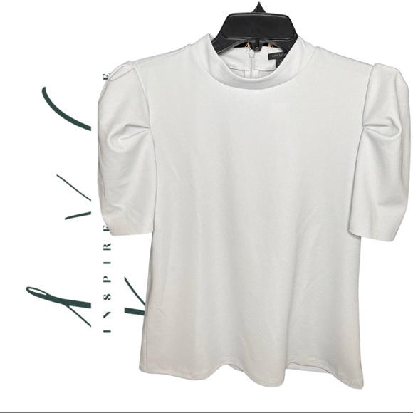 Ann Taylor Tops - Ann Taylor Puff Cap Sleeve Blouse